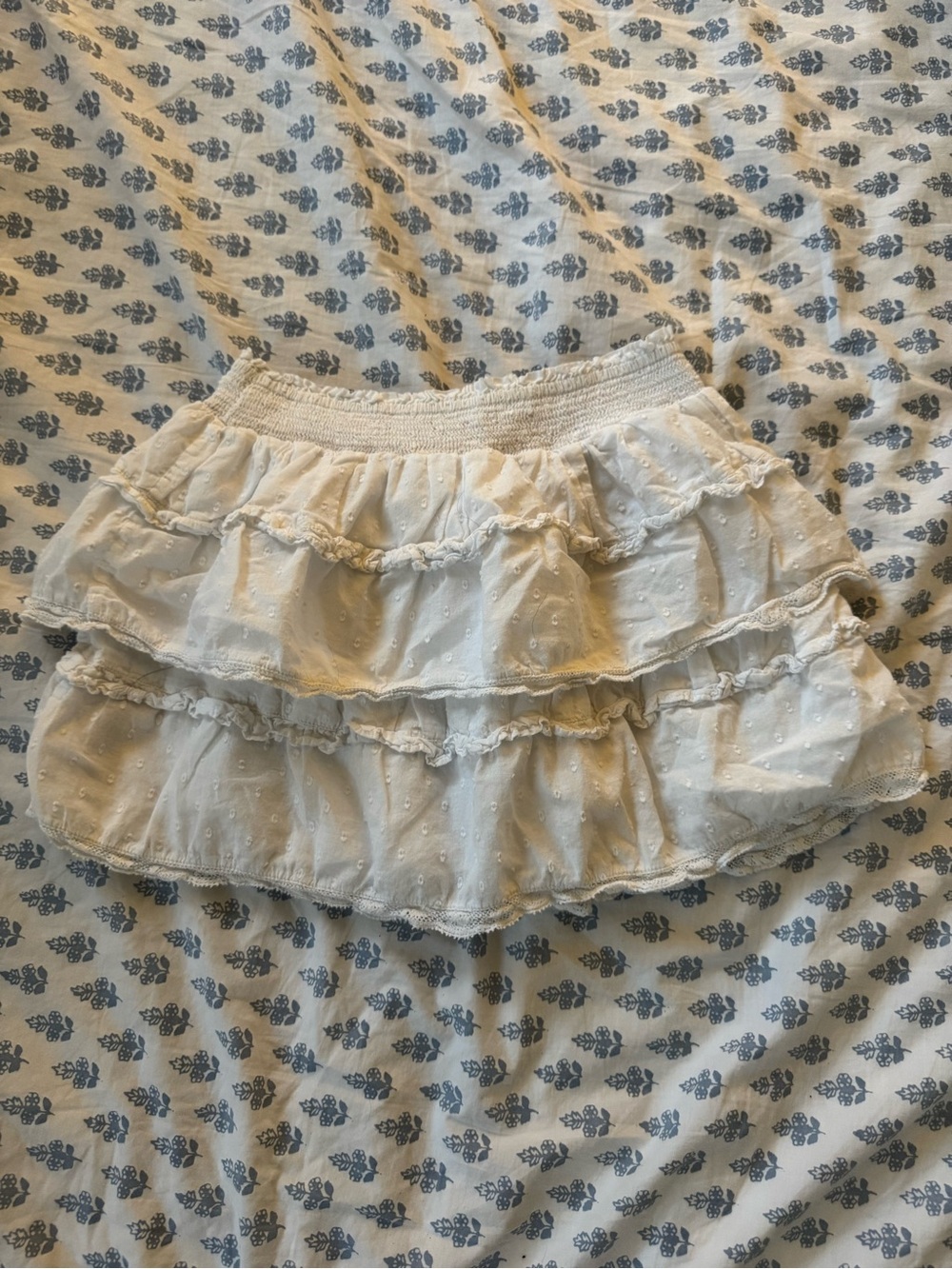 LoveShackFancy Kids White Skirt